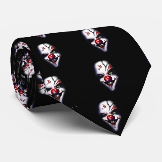 schlechter Clown beängstigendes Halloween Krawatte (Gerollt)