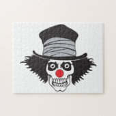Schlechter Clown-Schädel im Zylinder Puzzle (Horizontal)