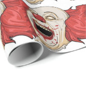 Schlechter Clownentwurf Geschenkpapier (Rolleneckpunkt)