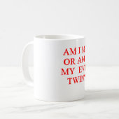 schlechter Doppelwitz Kaffeetasse (Vorderseite Links)