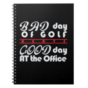 Schlechter Golfer-Tag Notizblock