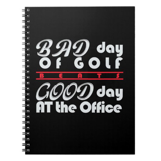 Schlechter Golfer-Tag Notizblock (Vorderseite)