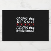 Schlechter Golfer-Tag Schaumweinetikett (Einzelnes Label)