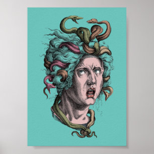 Schlechter Haartag der griechischen Mythologie Med Poster