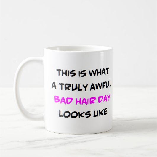 schlechter Haartag Kaffeetasse (Links)