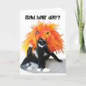 Schlechter Haartag Karte (Vorderseite)