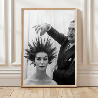 Schlechter Haartag Wandkunst, Lustiges Retro-Frisu Poster
