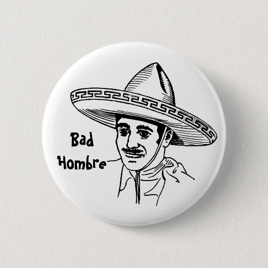 Schlechter Hombre Knopf Button (Vorderseite)