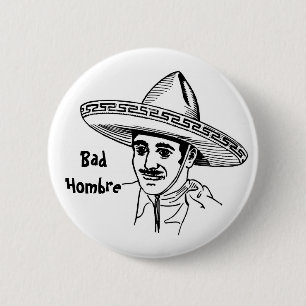 Schlechter Hombre Knopf Button