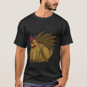 Schlechter Huhn-T - Shirt (Schwarzes) (Vorderseite)