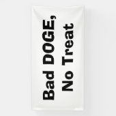 Schlechter Hund, keine Leckerei Banner (Vertikal)
