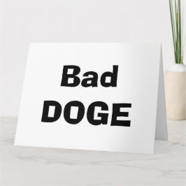 Schlechter Hund, keine Leckerei Karte
