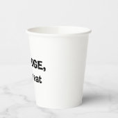 Schlechter Hund, keine Leckerei Pappbecher (Links)