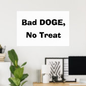Schlechter Hund, keine Leckerei Poster (Heimbüro)