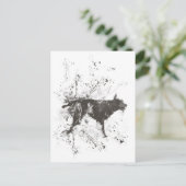 Schlechter Hund Postkarte (Stehend Vorderseite)