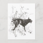 Schlechter Hund Postkarte (Vorderseite)
