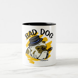 Schlechter Hund Zweifarbige Tasse