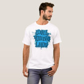 Schlechter junger junge MännerMeanie "blauer T-Shirt (Vorne ganz)