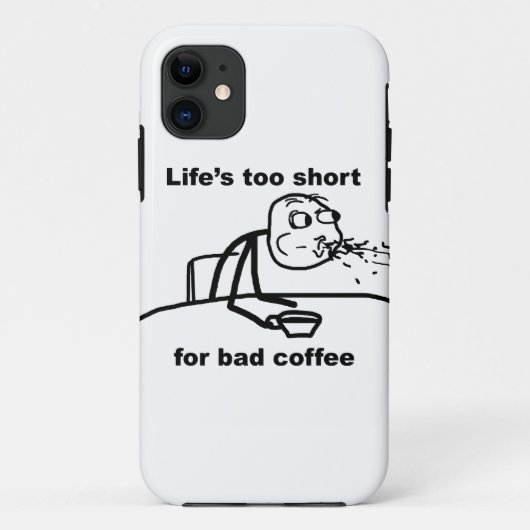 schlechter Kaffee Case-Mate iPhone Hülle (Rückseite)