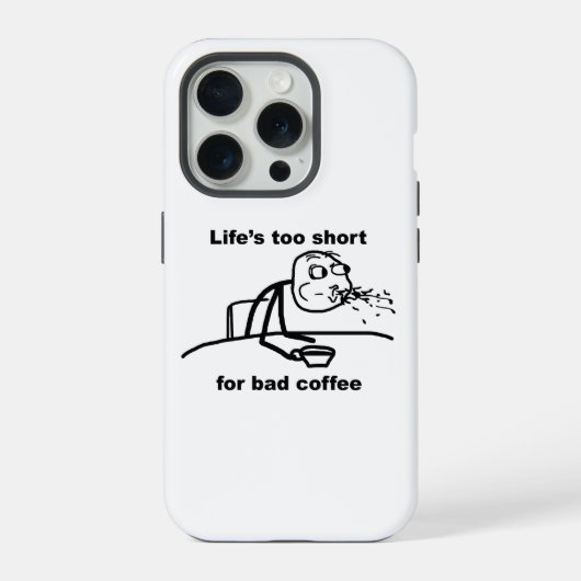 Schlechter Kaffee iPhone Hülle (Rückseite)
