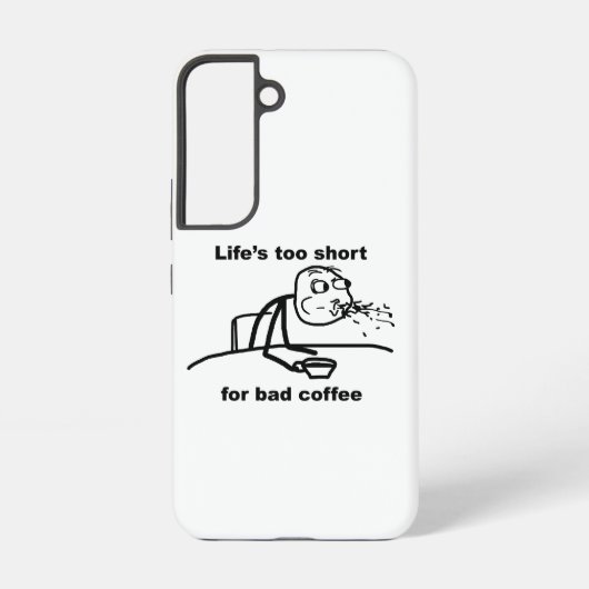 Schlechter Kaffee Samsung Galaxy Hülle (Rückseite)