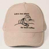 Schlechter Kaffee Truckerkappe (Vorderseite)