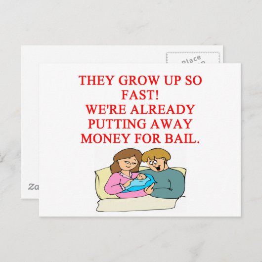 schlechter Kinderwitz Postkarte (Vorne/Hinten)