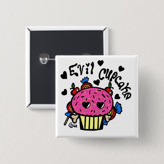 schlechter kleiner Kuchen Button (Vorne & Hinten)