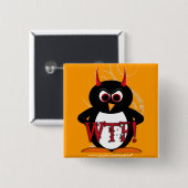 Schlechter Knopf Bling des Pinguin-WTF Button (Vorne & Hinten)