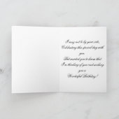 Schlechter Mond-steigende Geburtstags-Karte Karte (Innenseite)