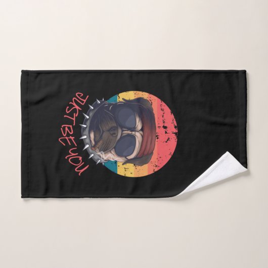 Schlechter Mops Bath SEID DU. Badhandtuch Set (Handtuch)