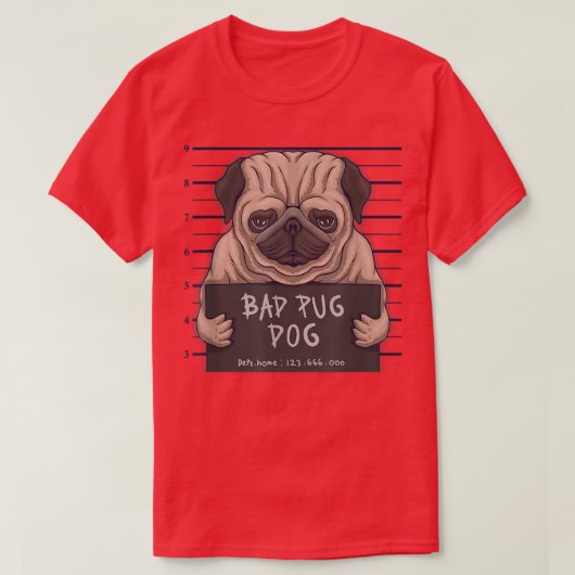 schlechter Mops T-Shirt (Design vorne)