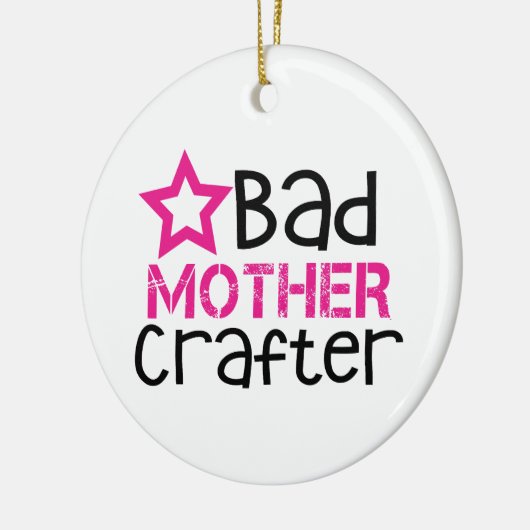 Schlechter Mutterkrebs Keramik Ornament (Links)