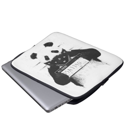 Schlechter Panda Laptopschutzhülle (Vorne Knopf)