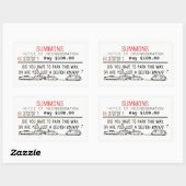 Schlechter Parkaufruf Rechteckiger Aufkleber (Blatt)