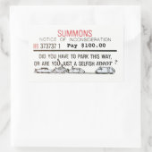 Schlechter Parkaufruf Rechteckiger Aufkleber (Tasche)