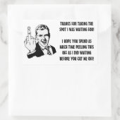 Schlechter Parkplatzaufkleber für Fahrer Rechteckiger Aufkleber (Tasche)