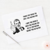 Schlechter Parkplatzaufkleber für Fahrer Rechteckiger Aufkleber (Umschlag)