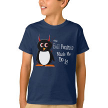 Schlechter Penguin machte mich KINDER T - Shirt