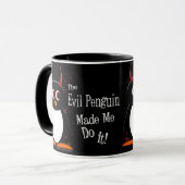 Schlechter Penguin stellte mich dunkle Tasse her (Vorderseite Links)
