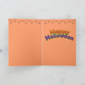 Schlechter Pinguin Halloween Karte (Innenseite)
