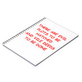 schlechter Plan Notizblock (Linke Seite)