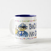Schlechter Polizist Zweifarbige Tasse (Vorderseite Links)