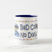 Schlechter Polizist Zweifarbige Tasse (Mittel)