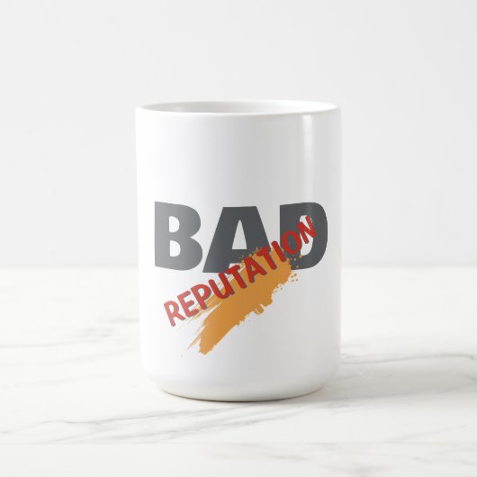 Schlechter Ruf / Minimalistischer moderner Plain Kaffeetasse (Mittel)