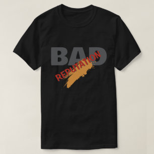 Schlechter Ruf / Minimalistischer moderner Plain T-Shirt