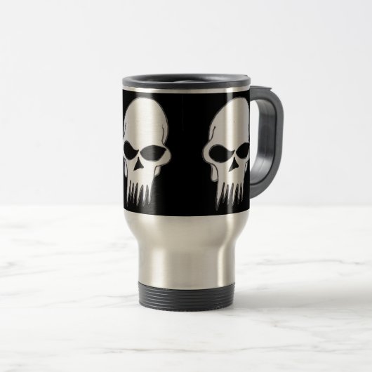 Schlechter Schädel Reisebecher (VorderseiteRechts)