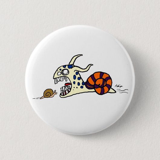 Schlechter Schnecke-Knopf Button (Vorderseite)