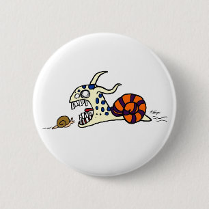 Schlechter Schnecke-Knopf Button