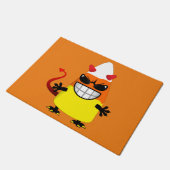 Schlechter Süßigkeits-Mais Halloweens Fußmatte (Schrägansicht)